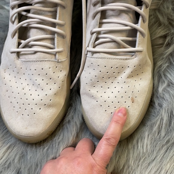 Adidas men’s taupe suede high tops 10.5 - Picture 5 of 6